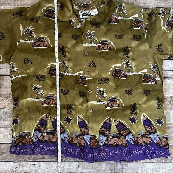 Vintage Profile Hawaiian Aloha Button Up Shirt | 2XL - Picture 3 of 5
